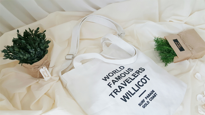 Unisex college student canvas tote shoulder eco ba