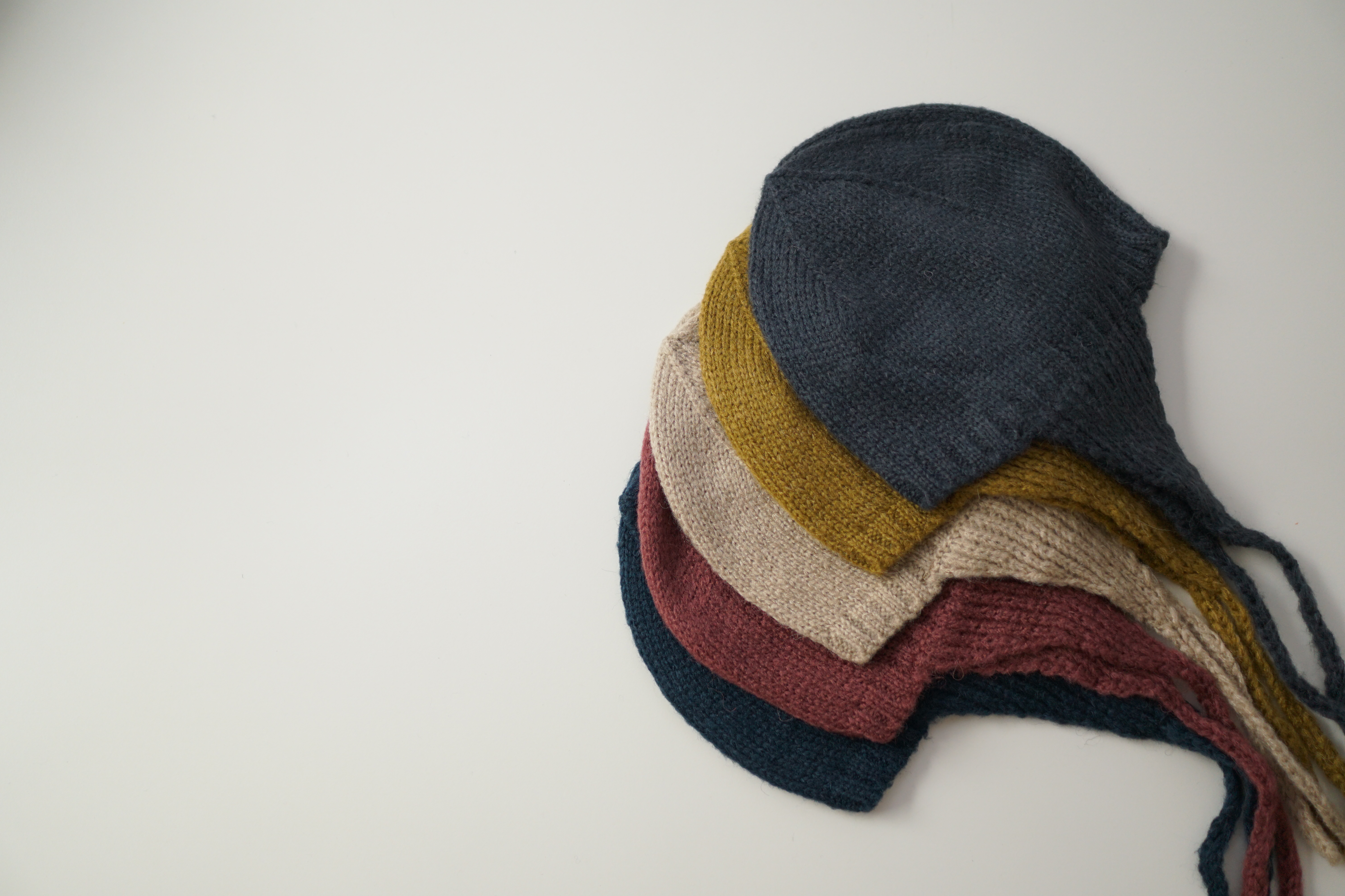 Baby cape cap st knit bonnet 5color infant earplug