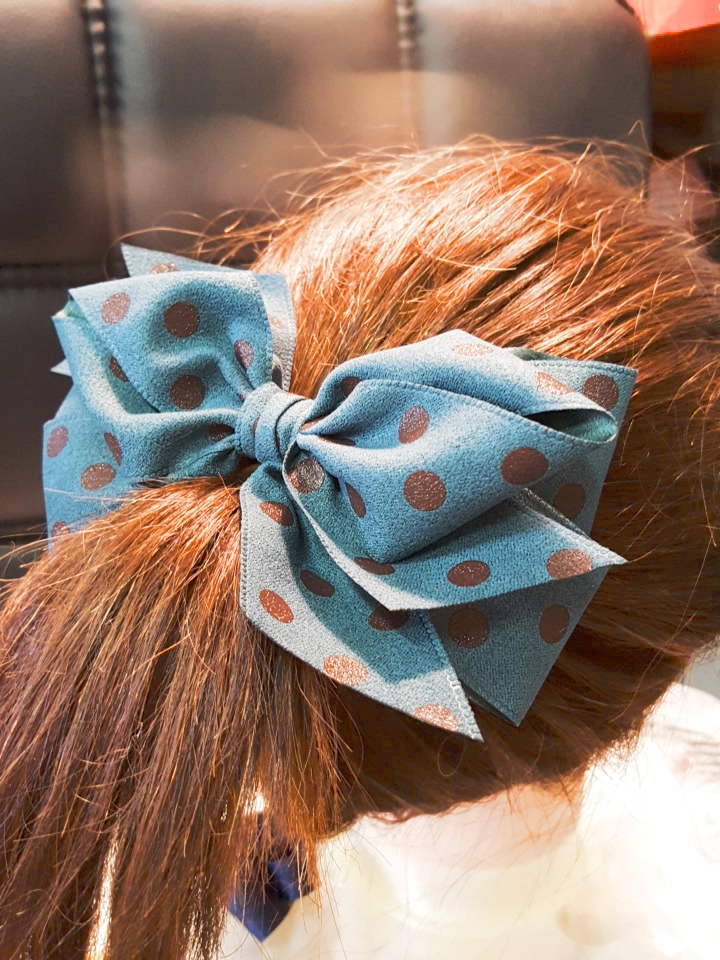 NEW HAIR CLIP HOOP handmade pin-up ribbon pin hair