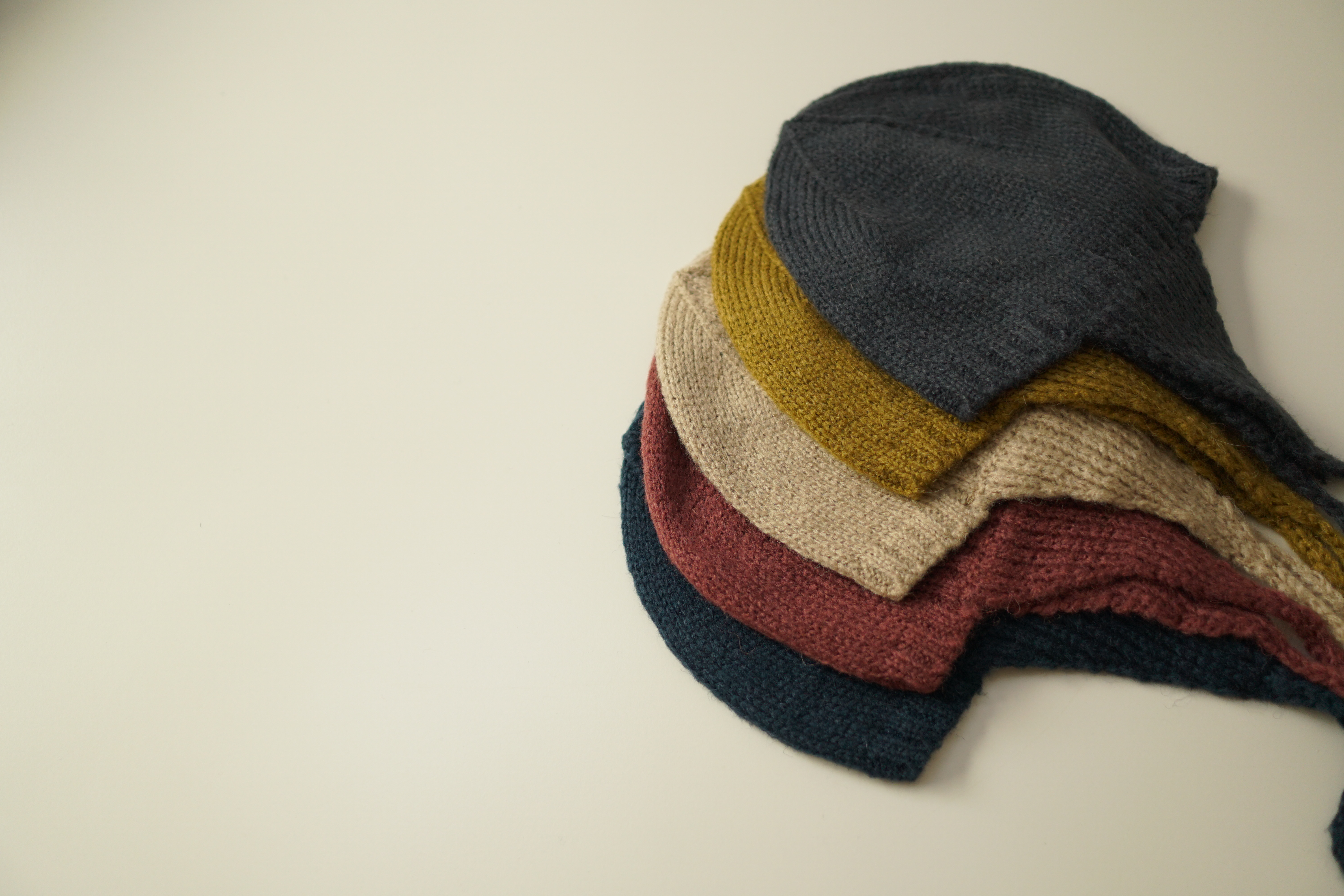 Baby cape cap st knit bonnet 5color infant earplug