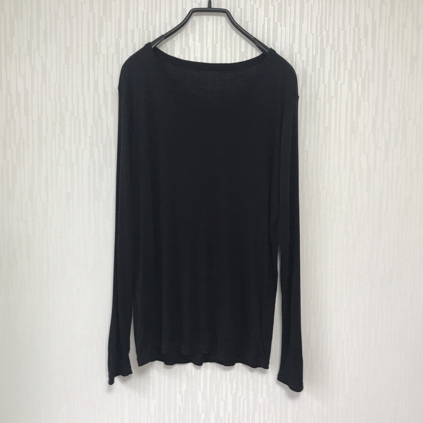 Round long sleeve basic T-shirt inner girl