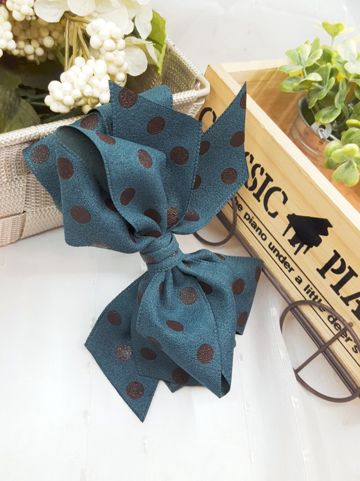 NEW HAIR CLIP HOOP handmade pin-up ribbon pin hair