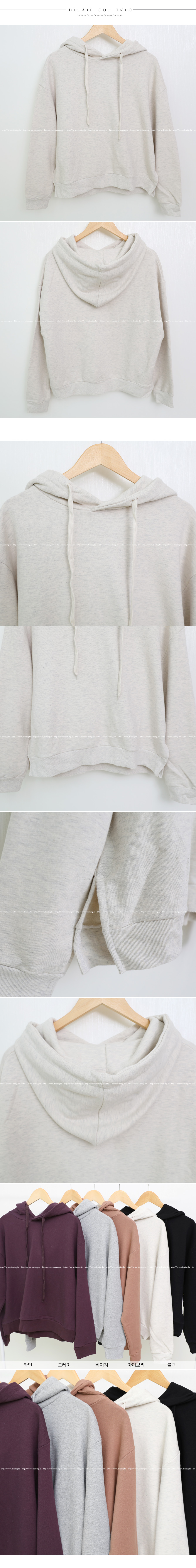 Dimming hooded T-shirt, 5-color female slit