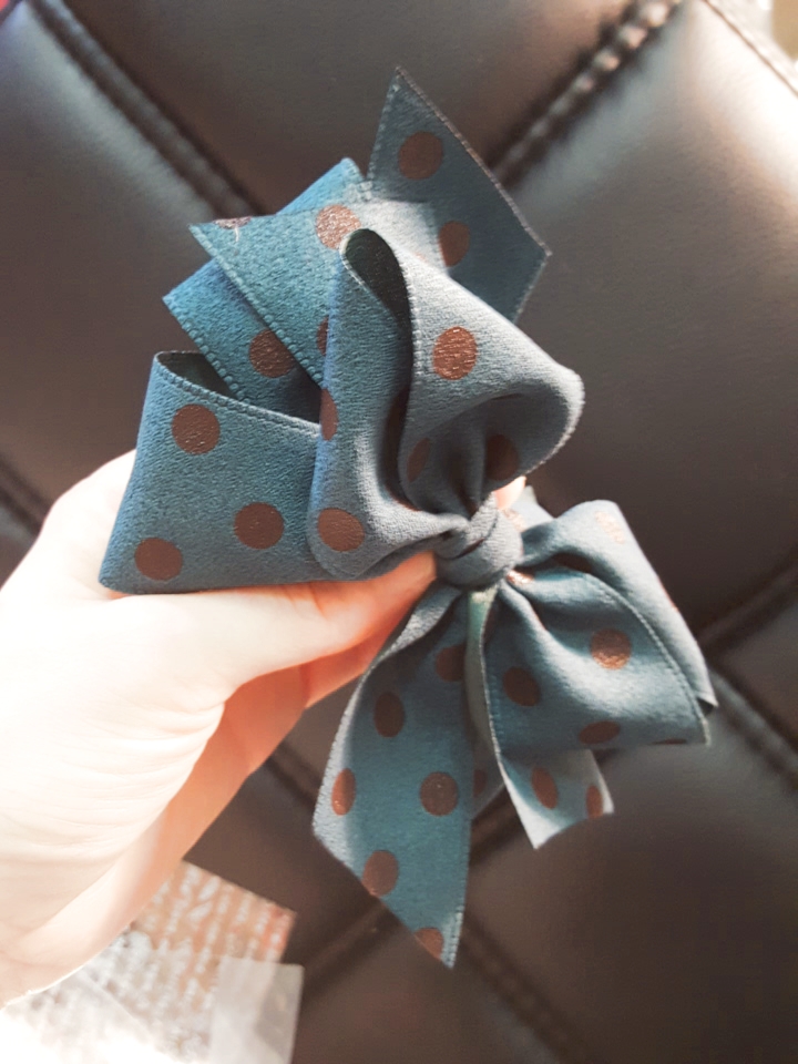 NEW HAIR CLIP HOOP handmade pin-up ribbon pin hair