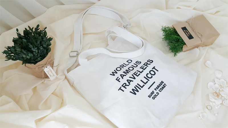 Unisex college student canvas tote shoulder eco ba