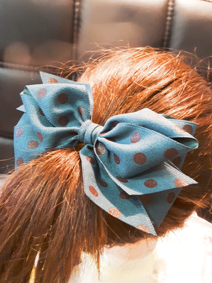 NEW HAIR CLIP HOOP handmade pin-up ribbon pin hair