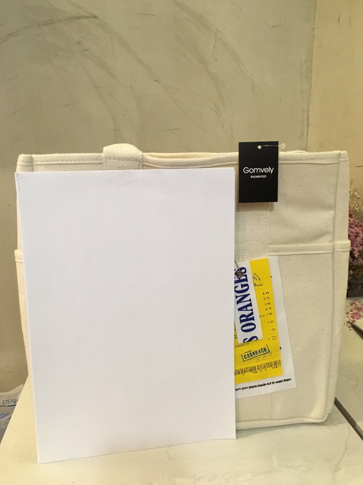 Black Label Shopper Canvas Adorable Eco Bag Three 