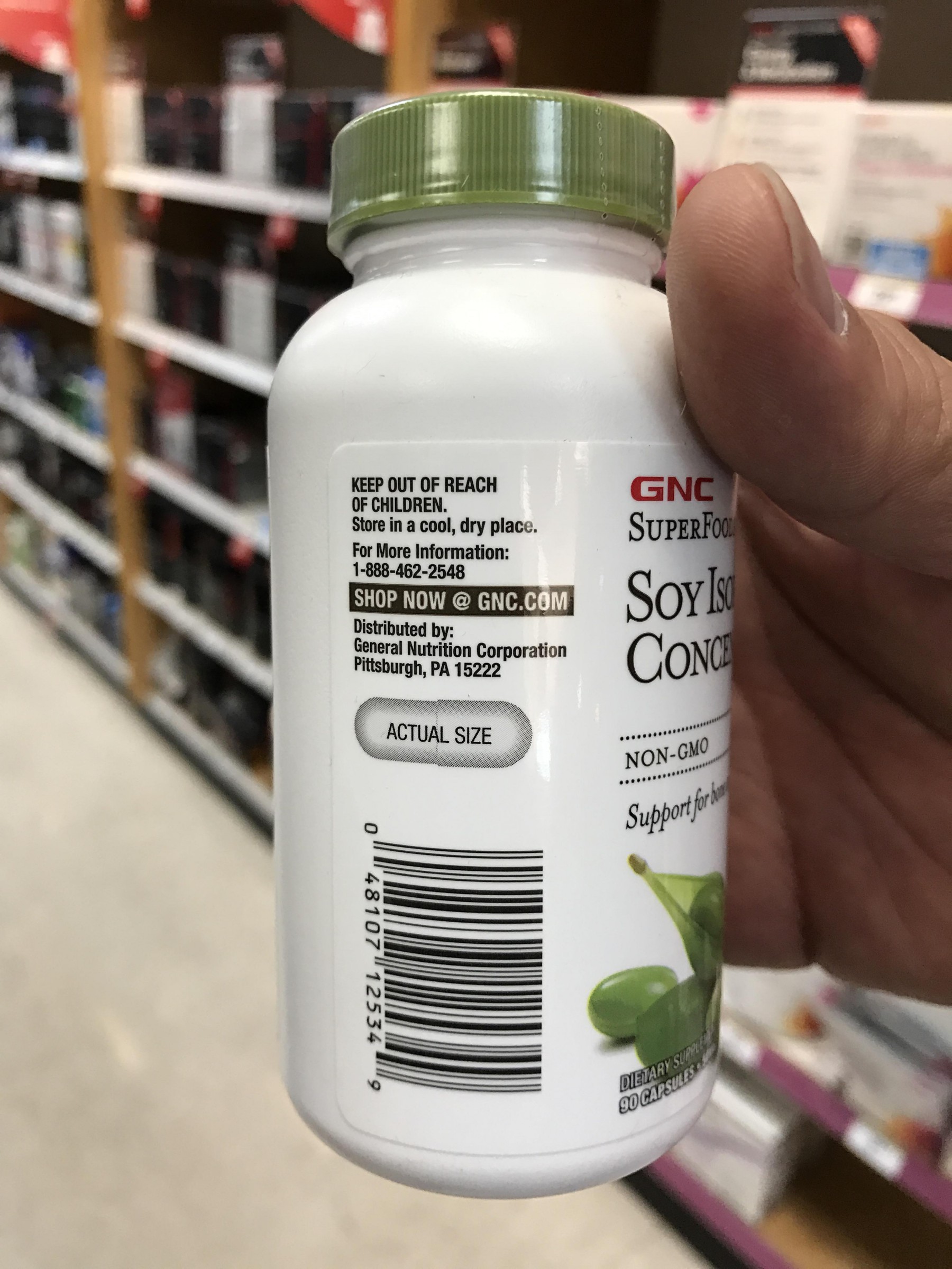 GNC 슈퍼푸드 소이 이소플라본 콘센트레이트 90캡슐 GNC SUPERFOODS SOY ISOFLAVONE CONCENTRATE