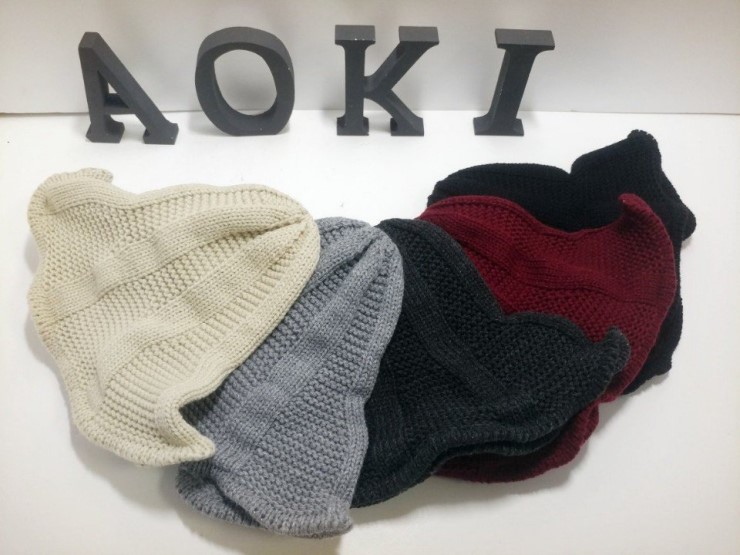 Fashion knit wire hat warm hair casual beanie norm