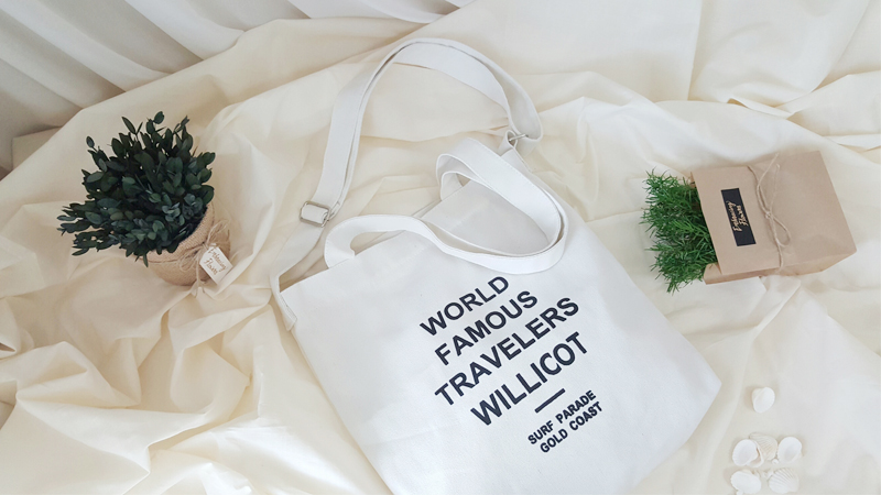 Unisex college student canvas tote shoulder eco ba