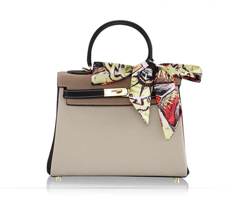 New Women's Bags Natural Cowhide Two-tone Kelly