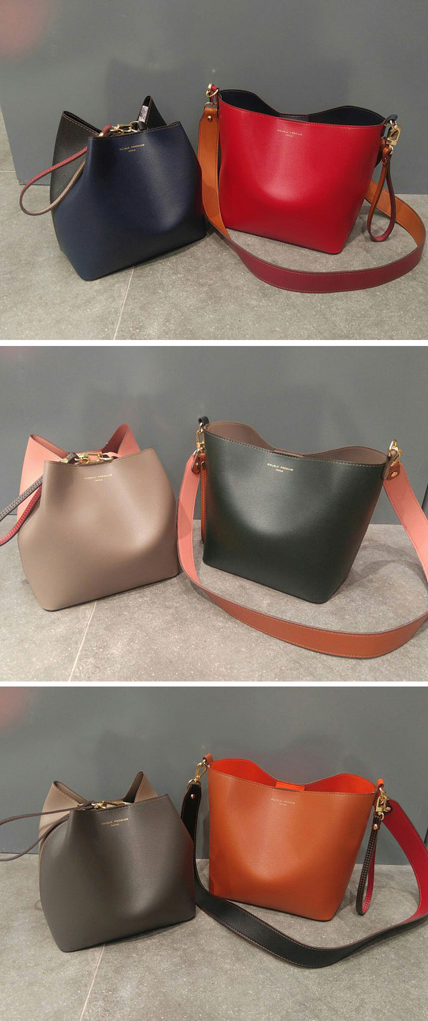 New tweed color bucket bag daily bag recommendatio