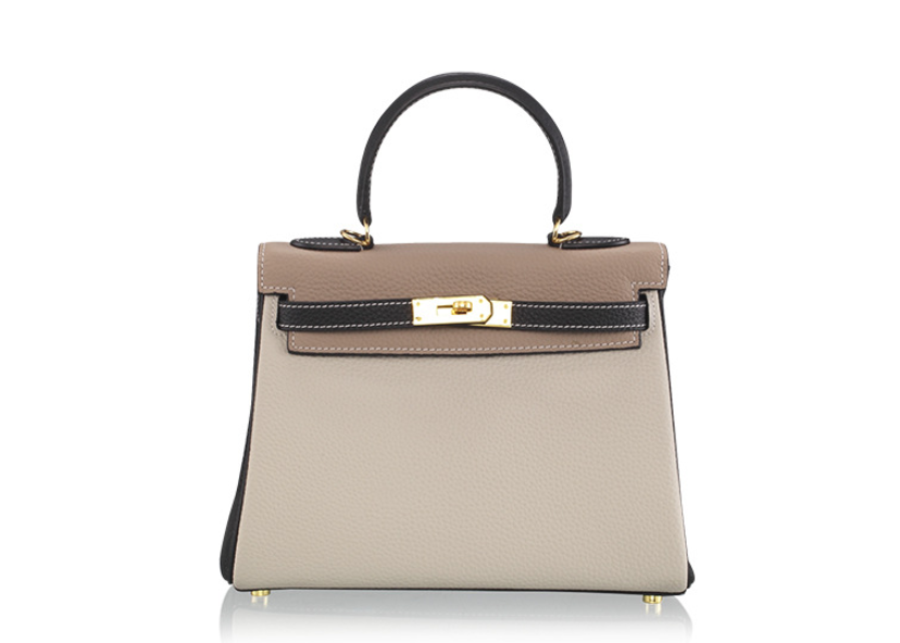 New Women's Bags Natural Cowhide Two-tone Kelly