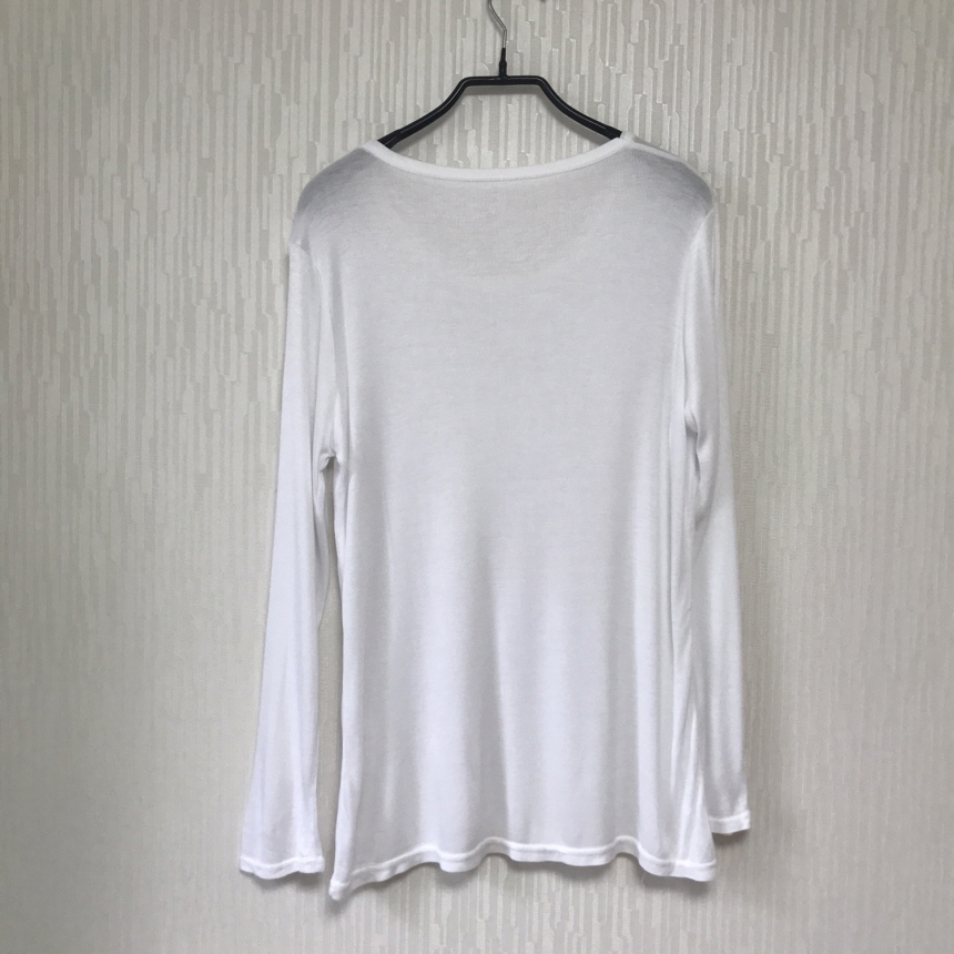 Round long sleeve basic T-shirt inner girl
