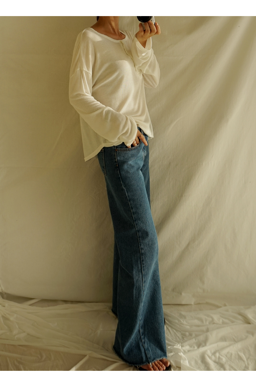 Women Jeans Pants Skirts Wide Boots Cut Denim Pant