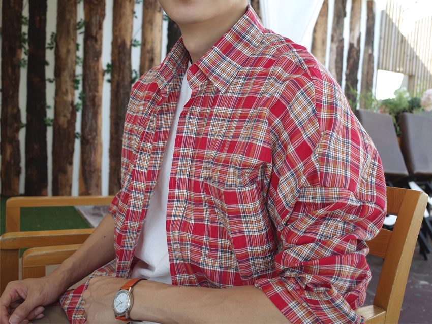 Women Blouses Autumn Woman Over Buffet Check South