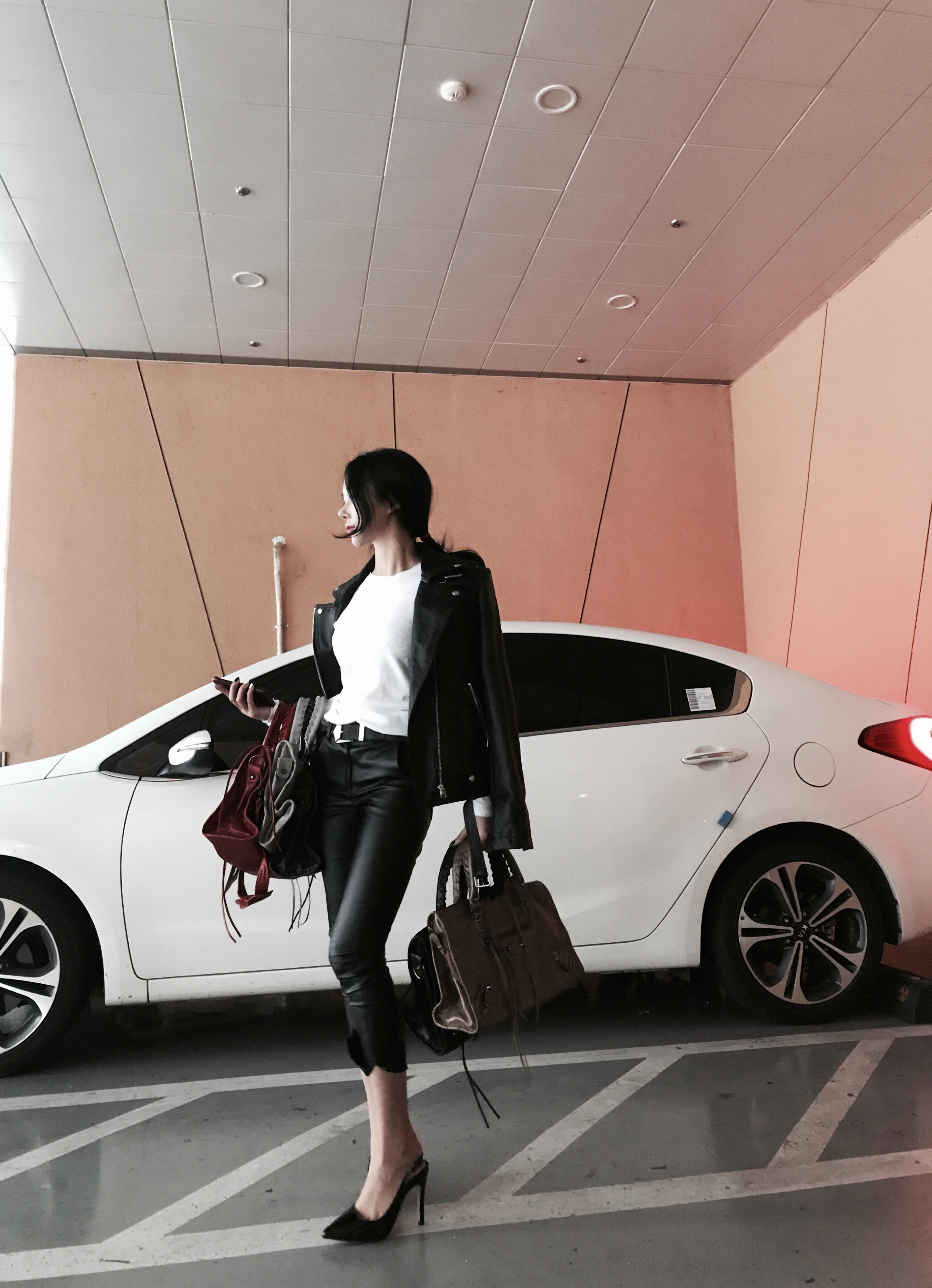 New Women's Bags HANDOID MIDDLE MOTOR BAG 19col