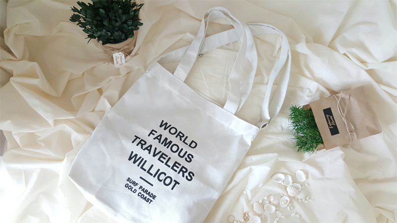 Unisex college student canvas tote shoulder eco ba