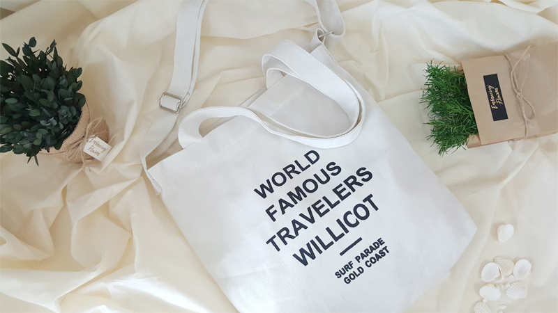 Unisex college student canvas tote shoulder eco ba