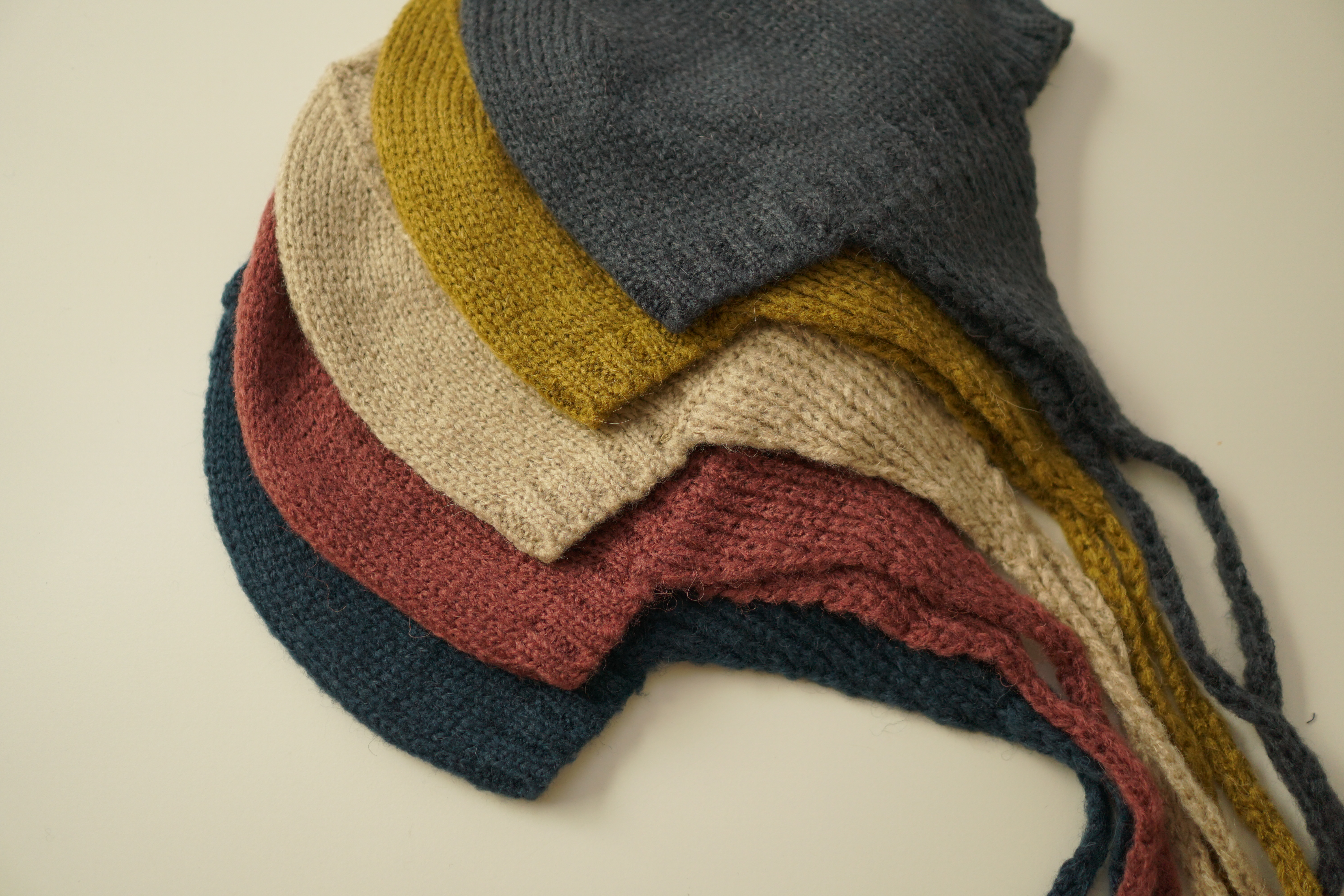 Baby cape cap st knit bonnet 5color infant earplug