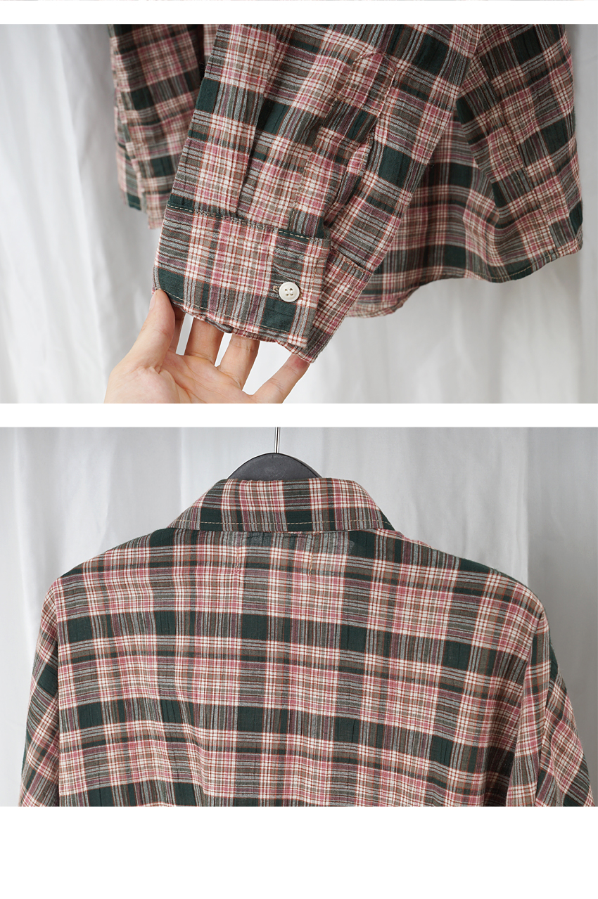 Women Blouses Autumn Woman Over Buffet Check South