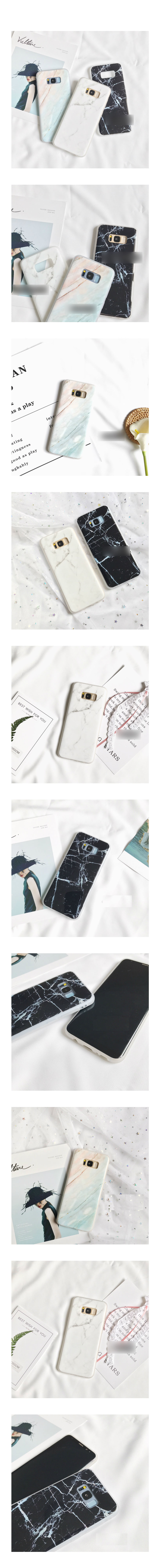 New Marble Jelly Color Galaxy S8 Plus Case Unique 