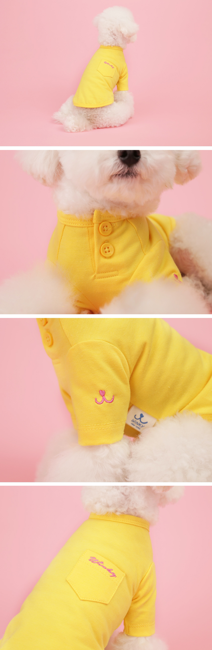 NEW DOG FASHION 10 Pocket Polo T-Shirts Winky pret