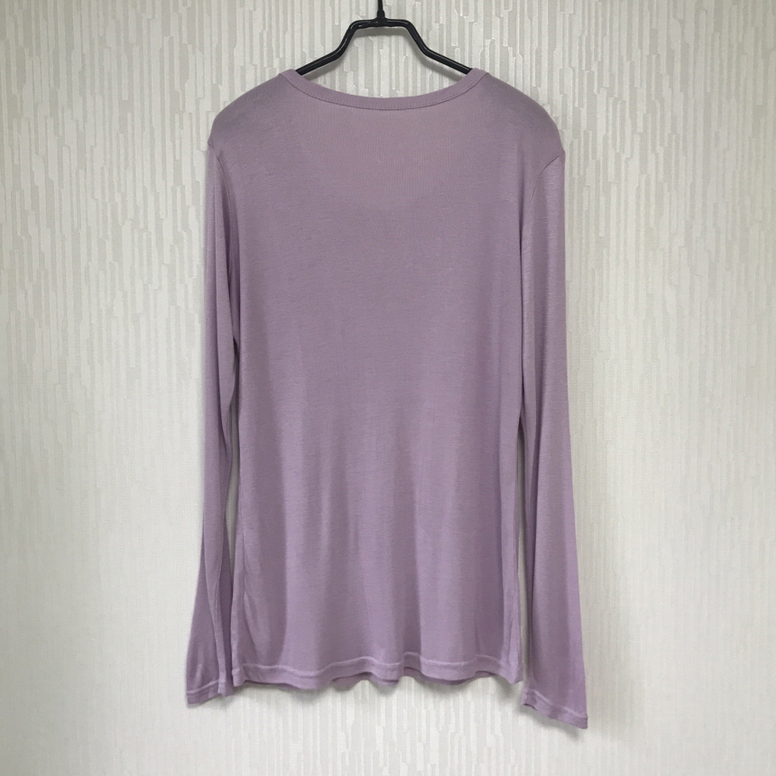 Round long sleeve basic T-shirt inner girl