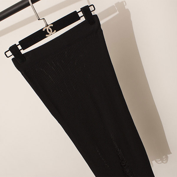 H line knit long skirt Daily look casual look Coor
