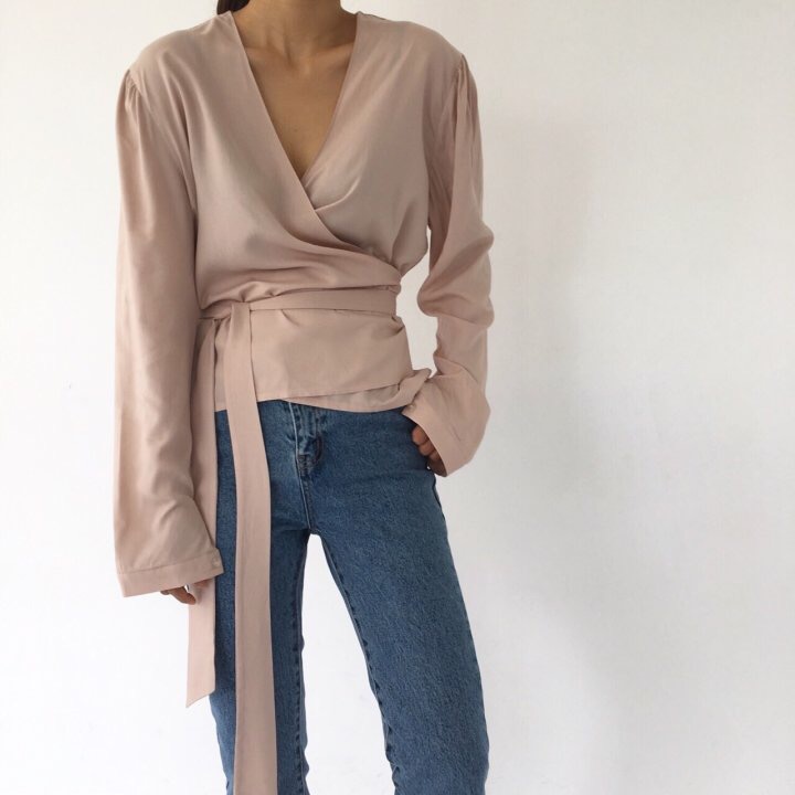 NEW FASHION LADY GIRL Blouse Feminine Wrap Blouse 
