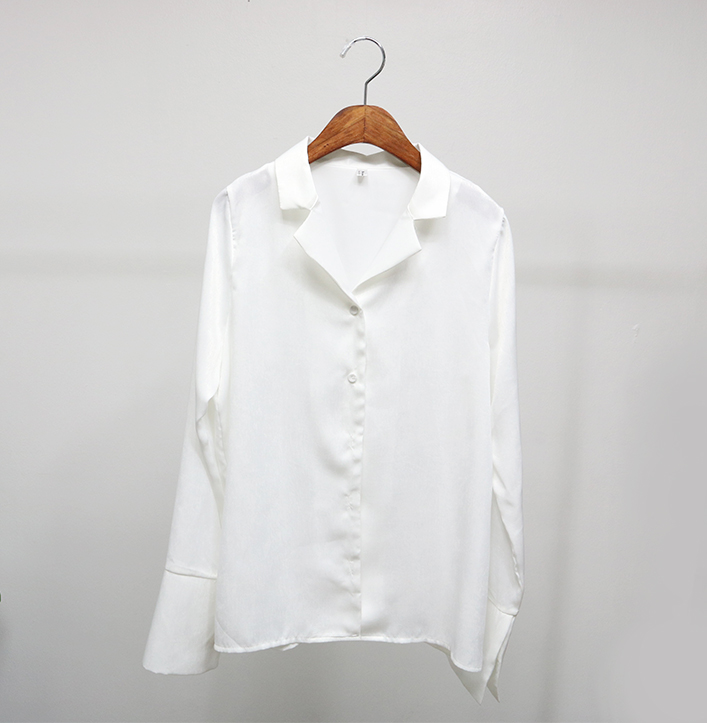 Autumn Silk Velor Blouse Shirt 4color Cody Pink Of