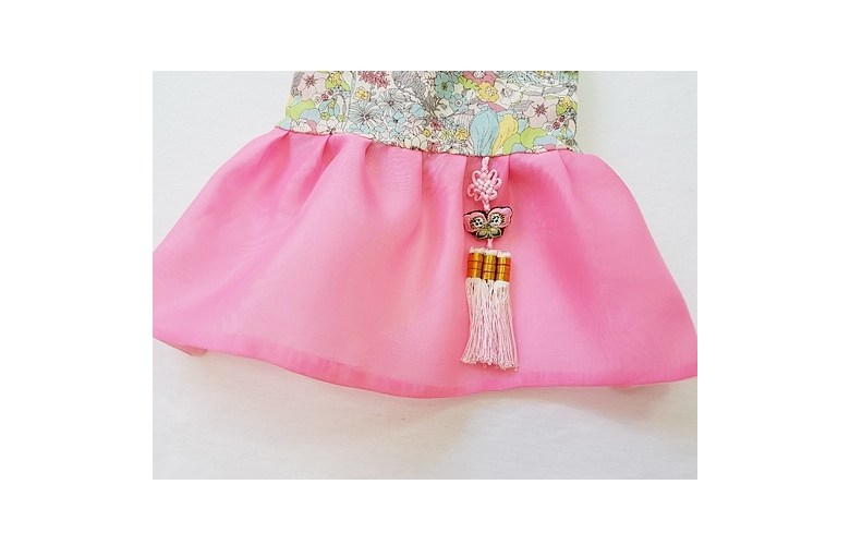 NEW DOG FASHION Liberty Pink Dogs Hanbok Crash Dog