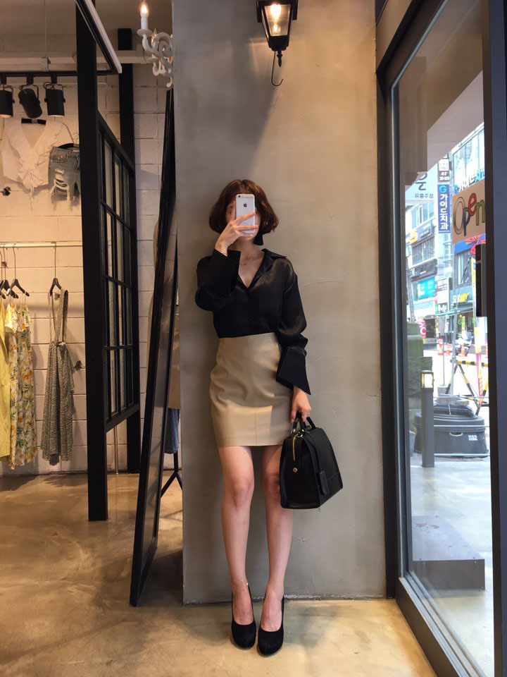 NEW FASHION LADY GIRL Blouse Free Shipping Silky B