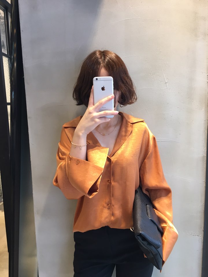 NEW FASHION LADY GIRL Blouse Free Shipping Silky B