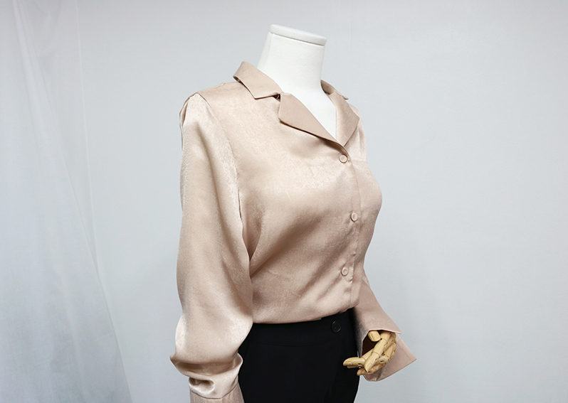 Autumn Silk Velor Blouse Shirt 4color Cody Pink Of