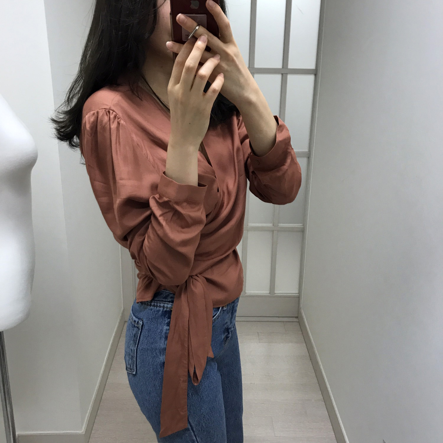 NEW FASHION LADY GIRL Blouse Feminine Wrap Blouse 