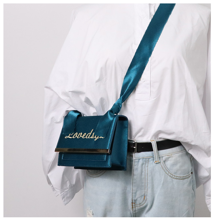 New Ribbon Silky square cross back Cute romantic s