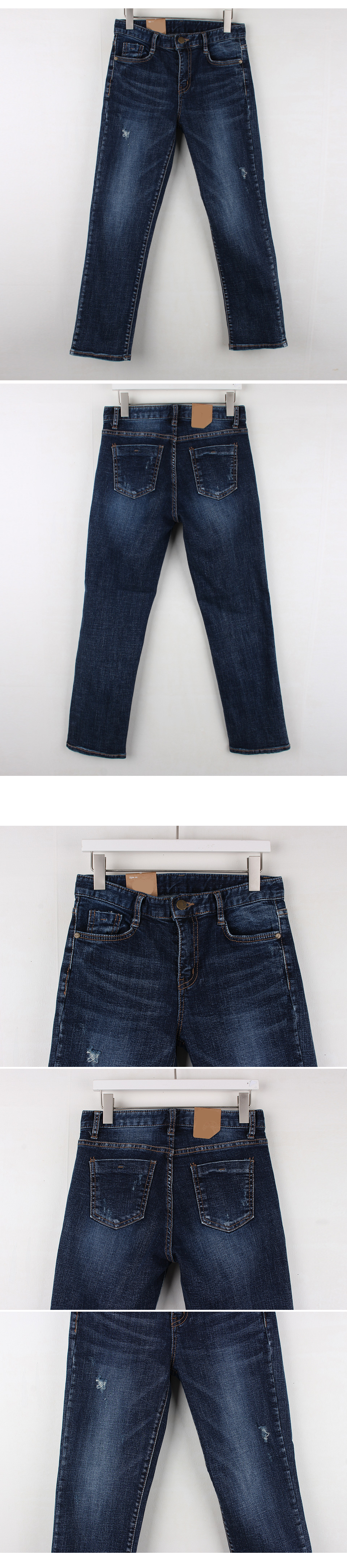 Women Jeans Pants Jinghong Washing Headband Slim S