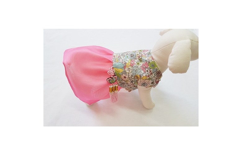 NEW DOG FASHION Liberty Pink Dogs Hanbok Crash Dog