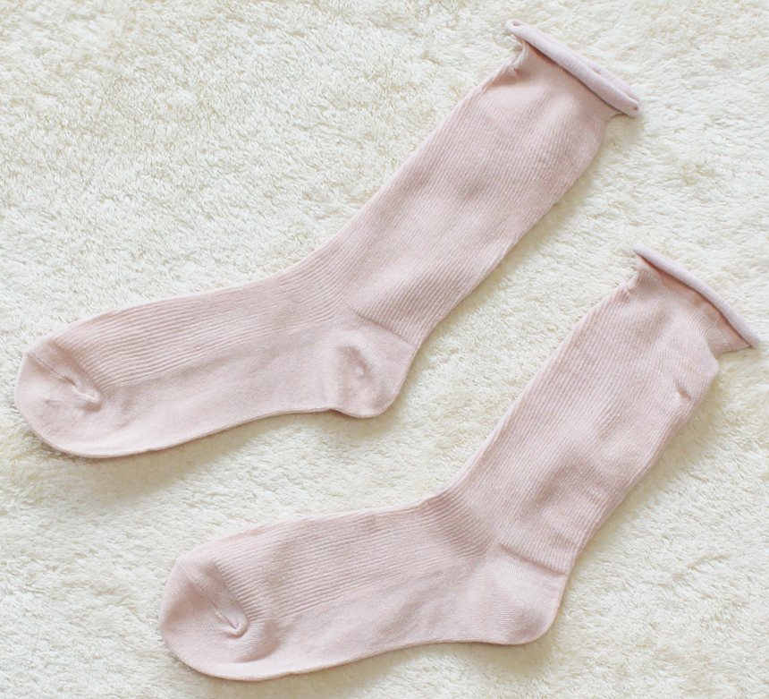New Plain Goliath Rolling Long Socks Loose Ruffles