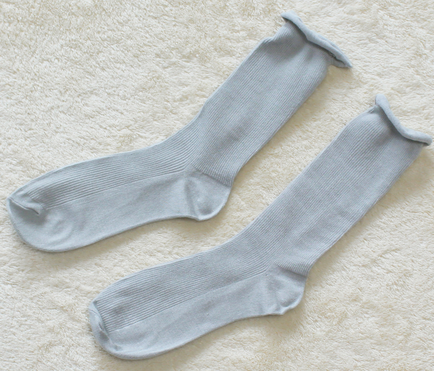 New Plain Goliath Rolling Long Socks Loose Ruffles