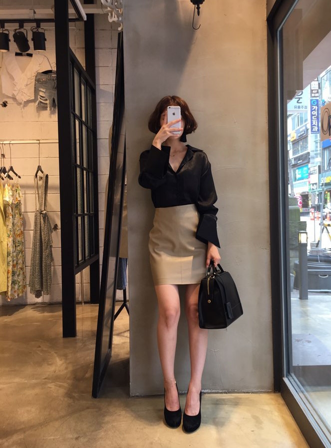 NEW FASHION LADY GIRL Blouse Free Shipping Silky B