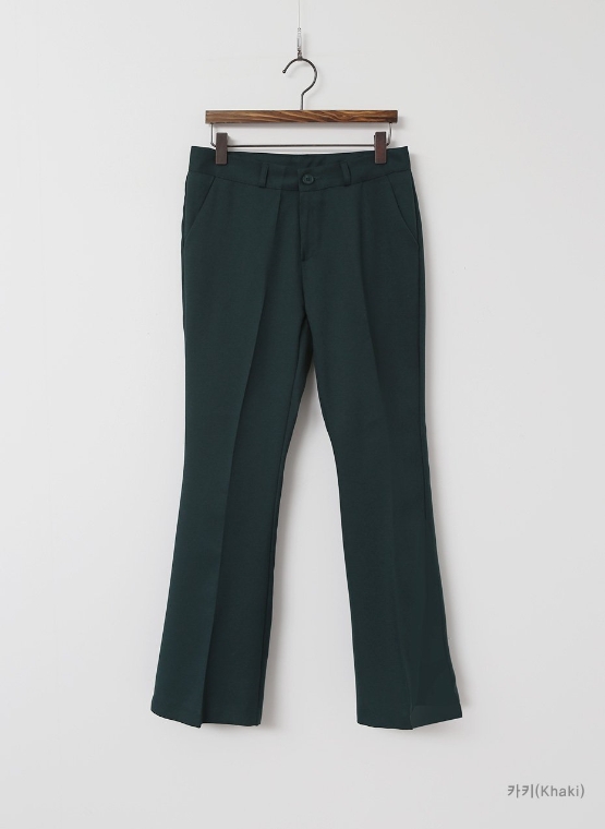 New Women's Pants Basic Boots Cut Slacks Female