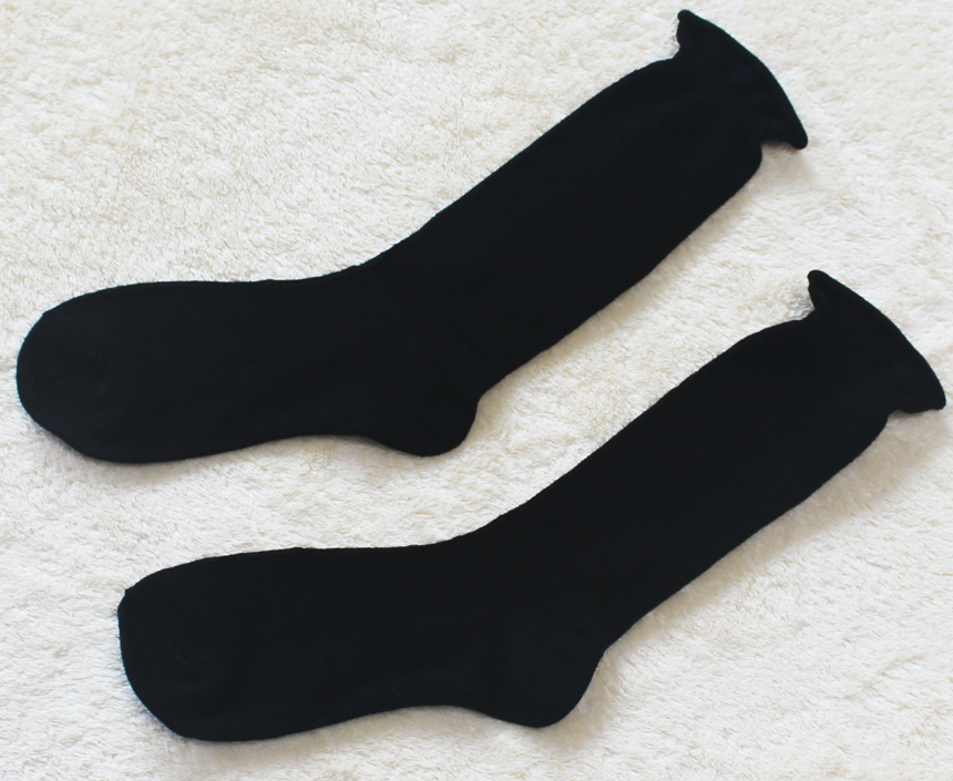New Plain Goliath Rolling Long Socks Loose Ruffles