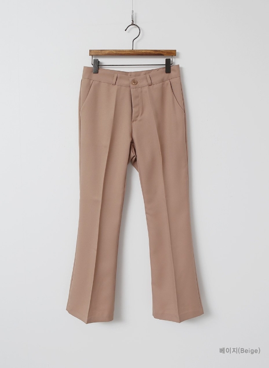 New Women's Pants Basic Boots Cut Slacks Female