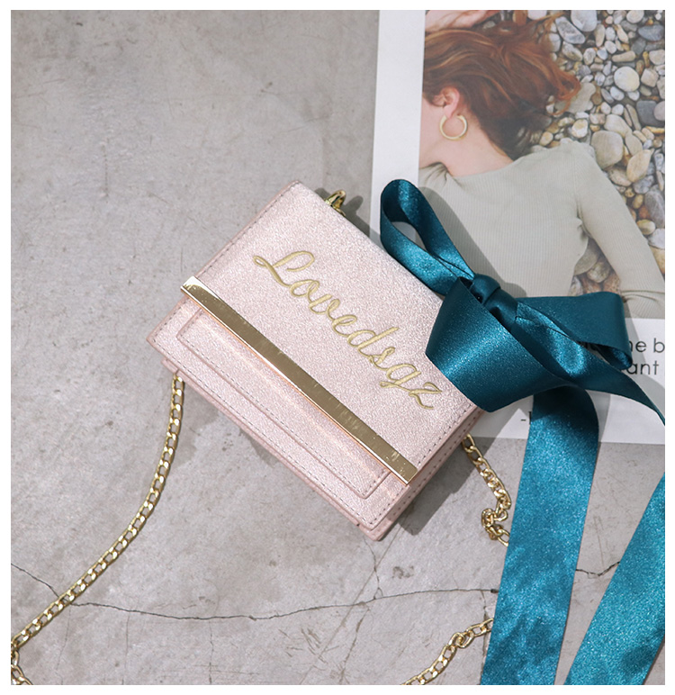 New Ribbon Silky square cross back Cute romantic s