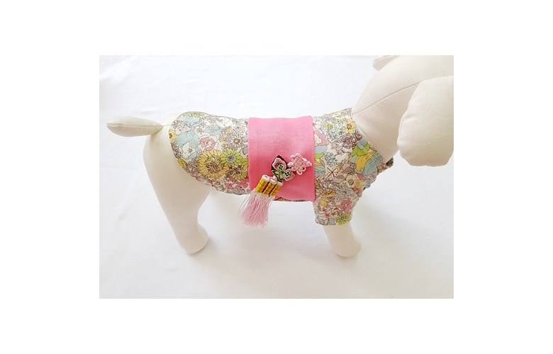 NEW DOG FASHION Liberty Pink Dogs Hanbok Crash Dog