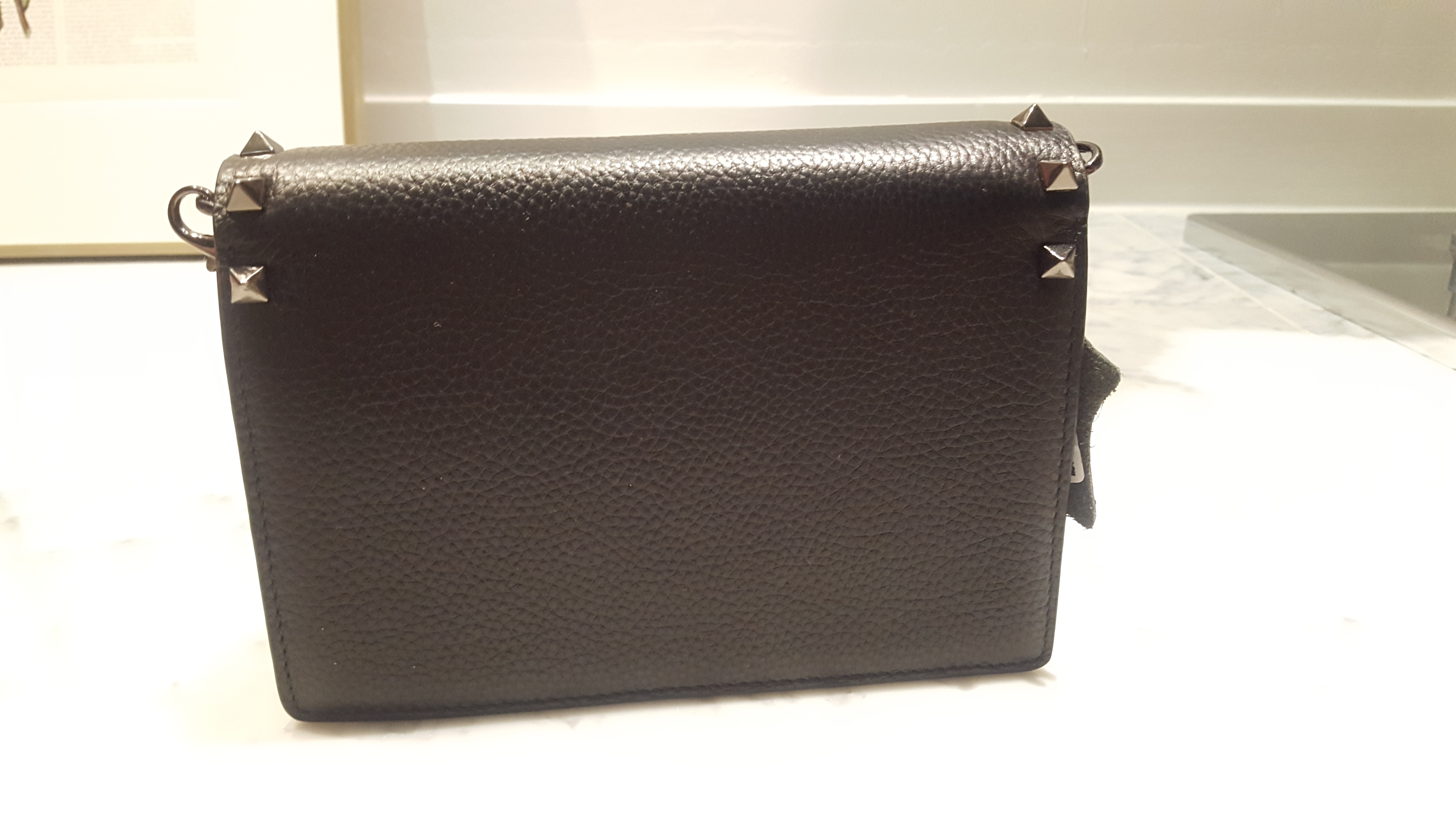 New Stud Black Chain Mini Bag Clutch Back Cross Ba