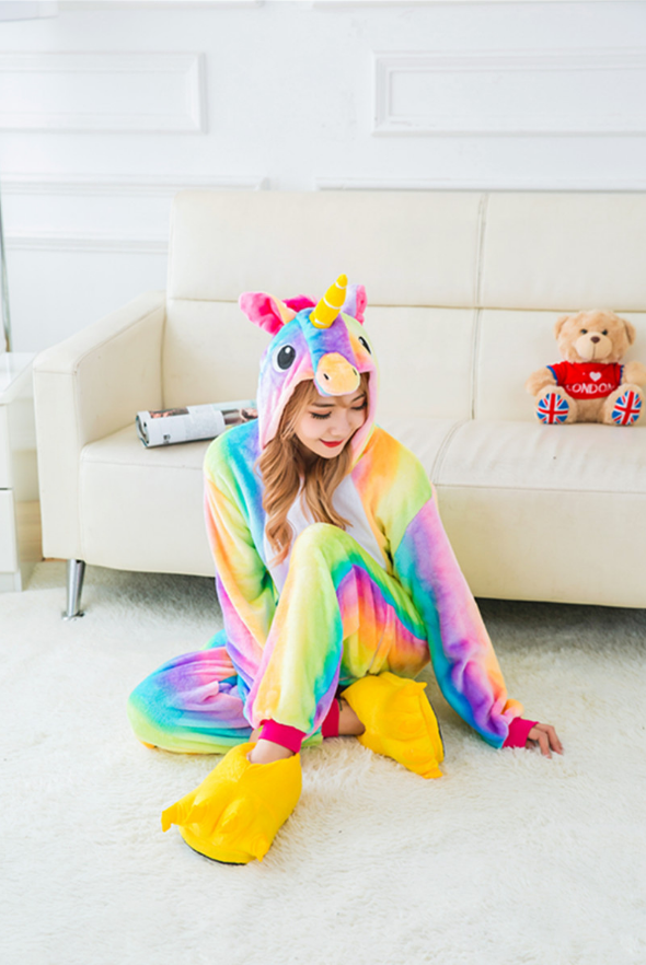 New Fairy ♪ Unicorn Animal Pajamas Full body fall 