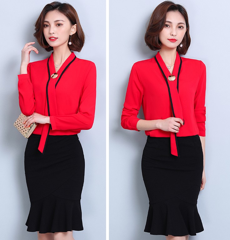 NEW FASHION LADY GIRL Blouse Big gold modern blous